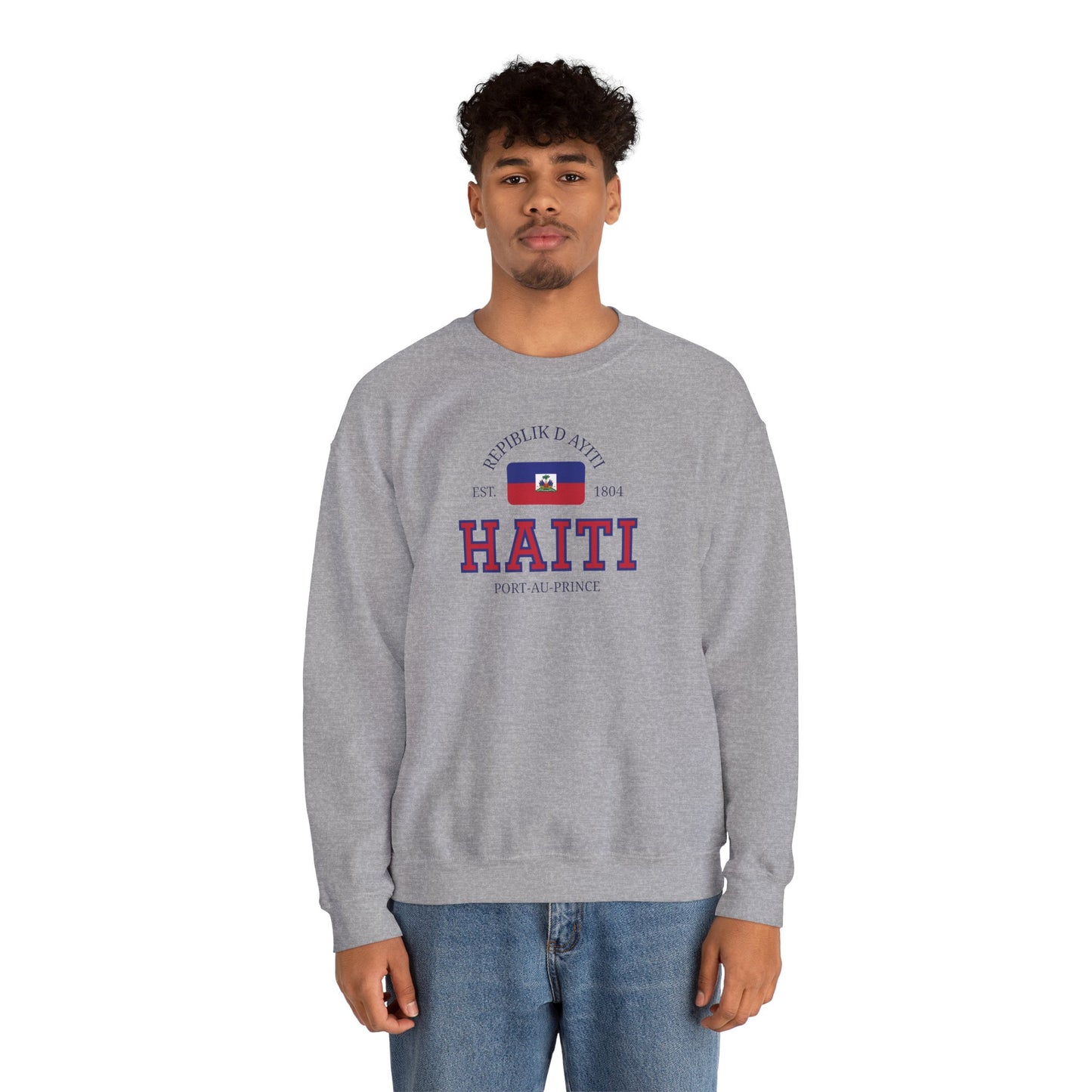 Haiti Flag Sweatshirt | Port-Au-Prince Crewneck