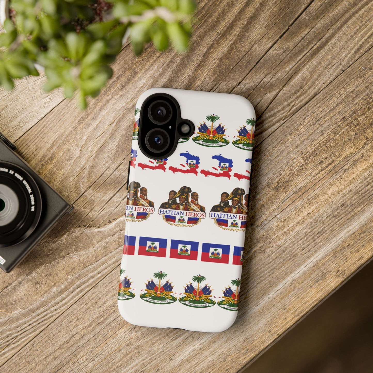 Haitian Pride Tough Phone Case — Haitian Heroes Flag Pattern