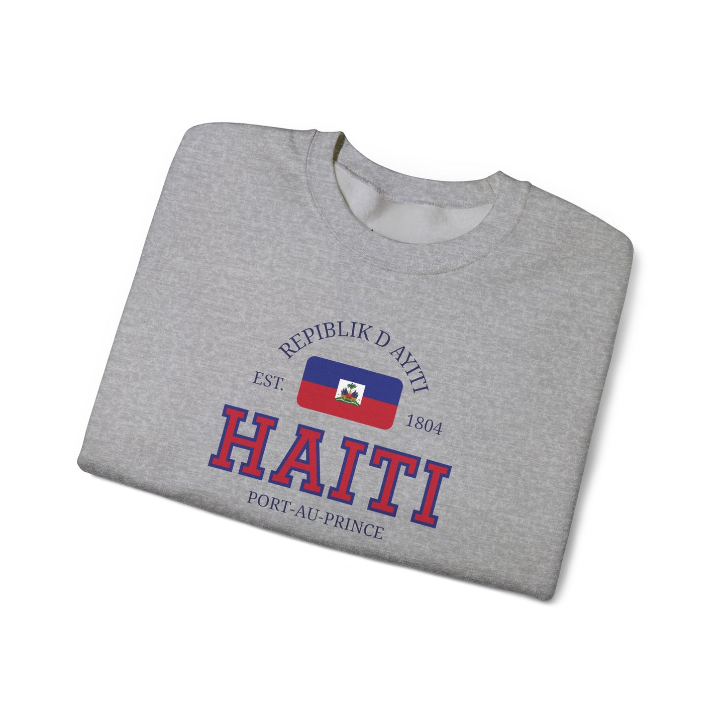 Haiti Flag Sweatshirt | Port-Au-Prince Crewneck