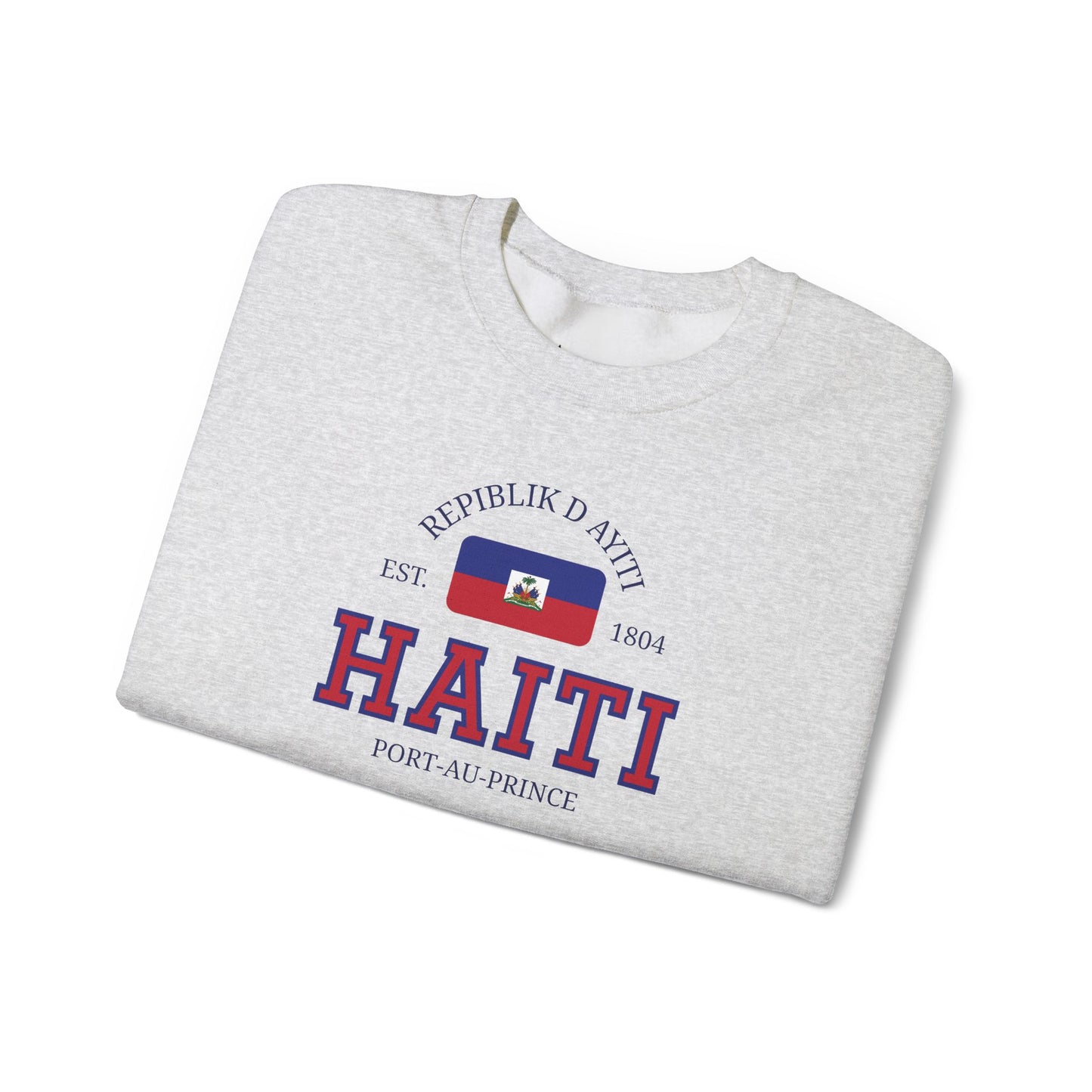 Haiti Flag Sweatshirt | Port-Au-Prince Crewneck