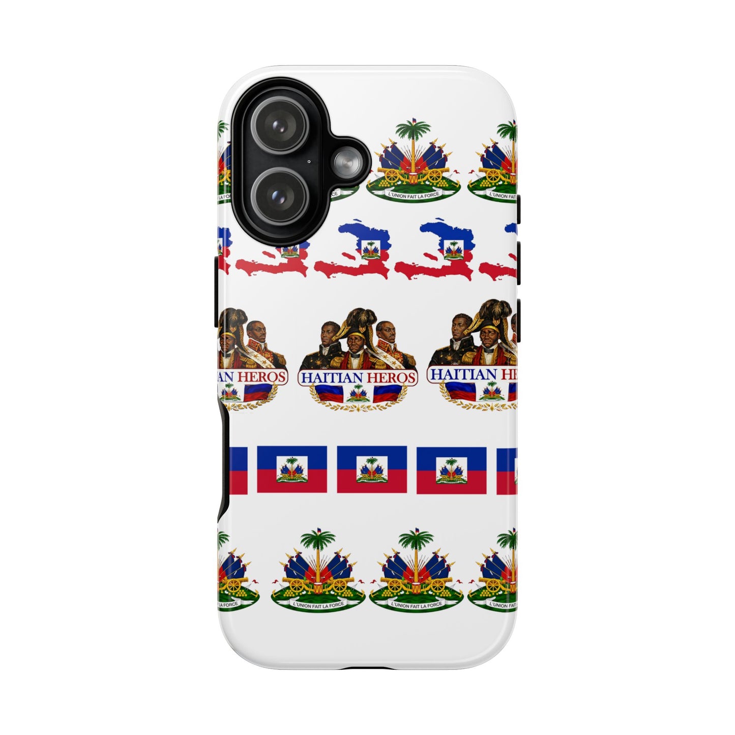 Haitian Pride Tough Phone Case — Haitian Heroes Flag Pattern
