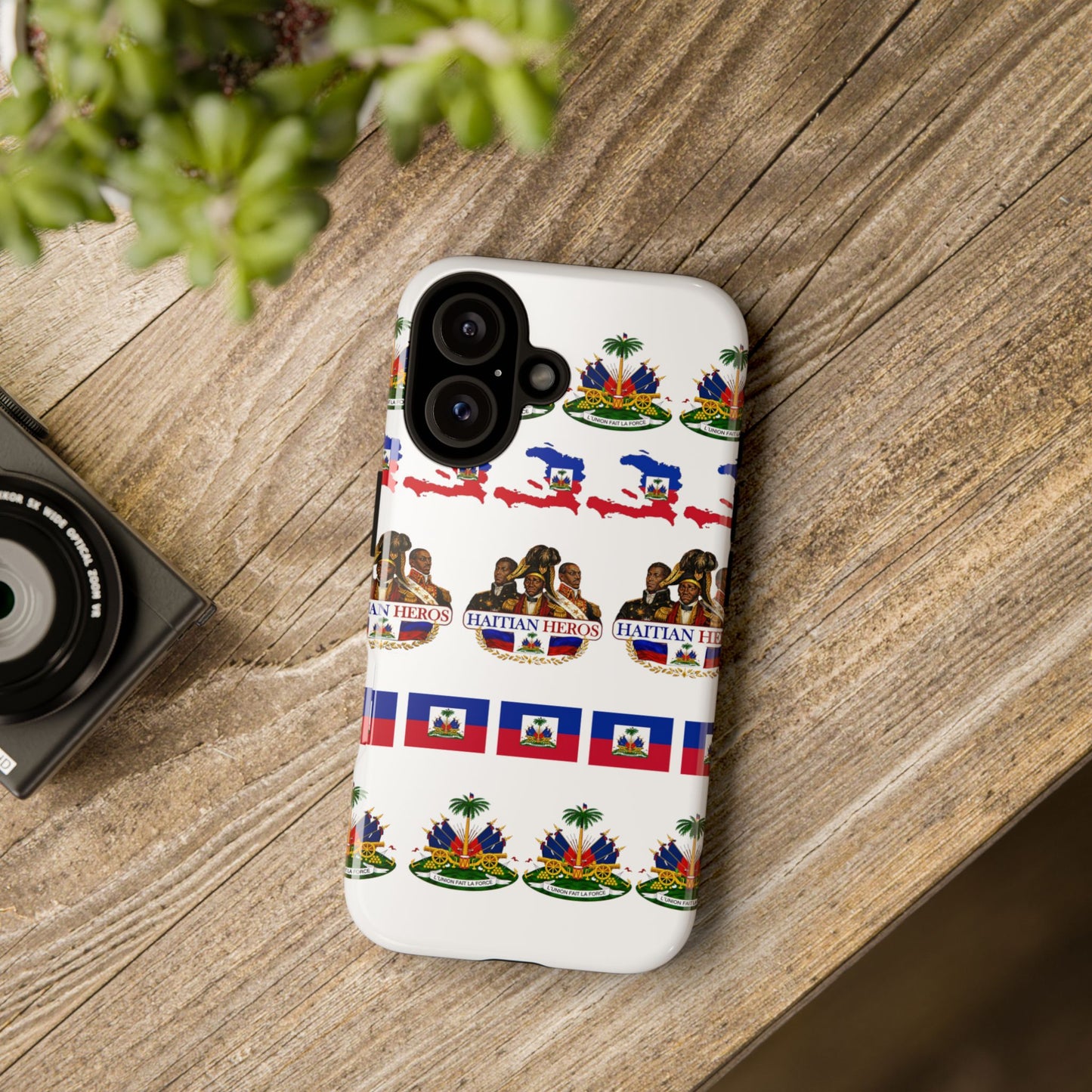 Haitian Pride Tough Phone Case — Haitian Heroes Flag Pattern