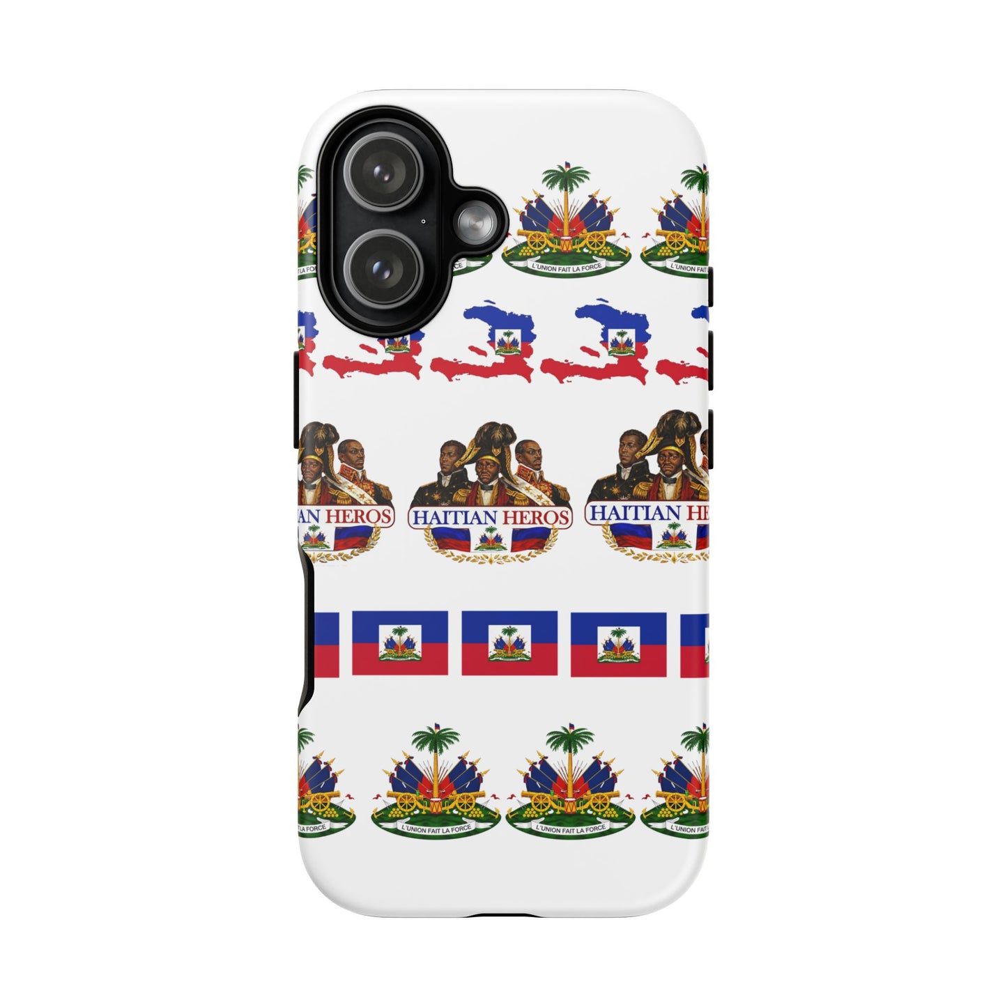 Haitian Pride Tough Phone Case — Haitian Heroes Flag Pattern