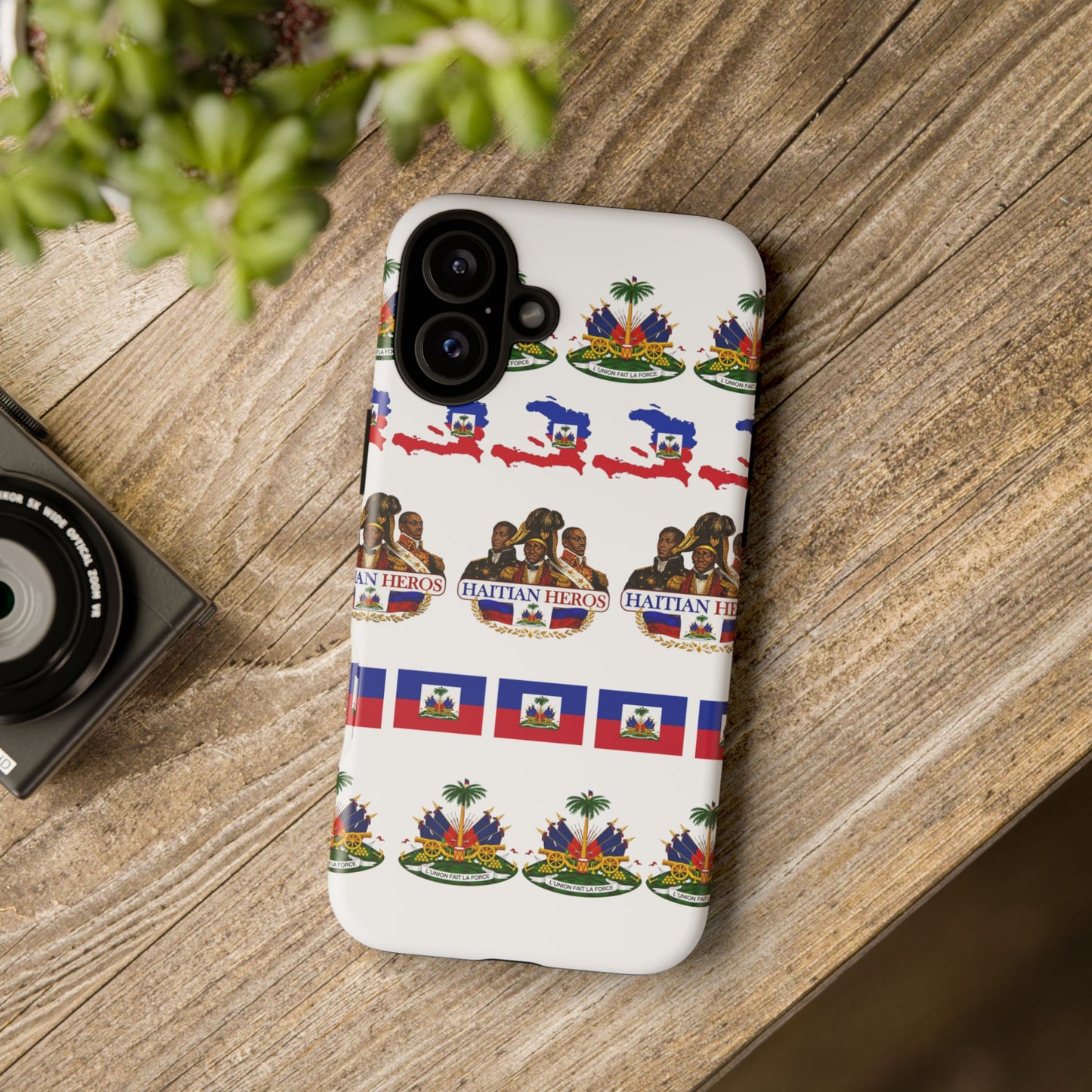 Haitian Pride Tough Phone Case — Haitian Heroes Flag Pattern