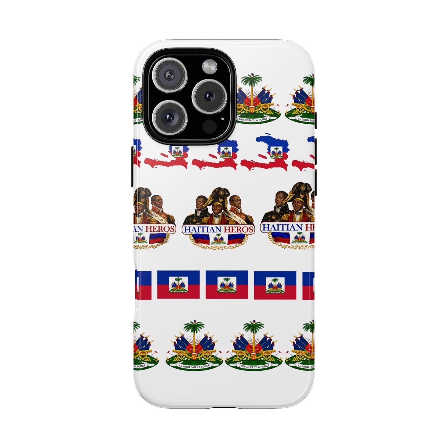 Haitian Pride Tough Phone Case — Haitian Heroes Flag Pattern