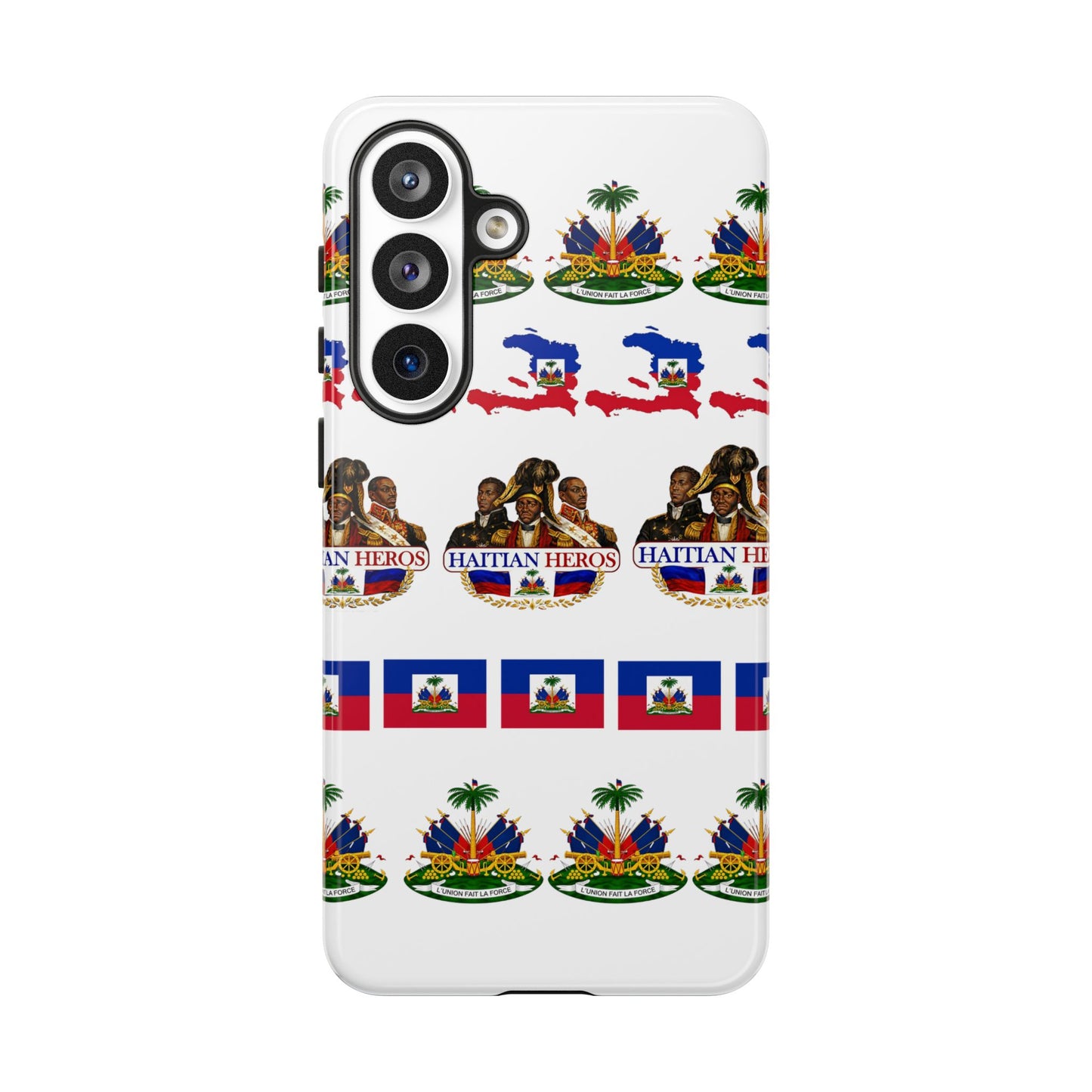 Haitian Pride Tough Phone Case — Haitian Heroes Flag Pattern