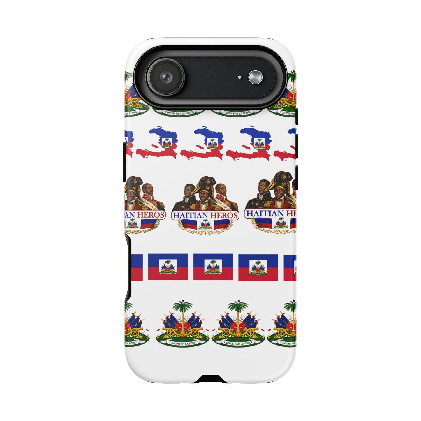 Haitian Pride Tough Phone Case — Haitian Heroes Flag Pattern