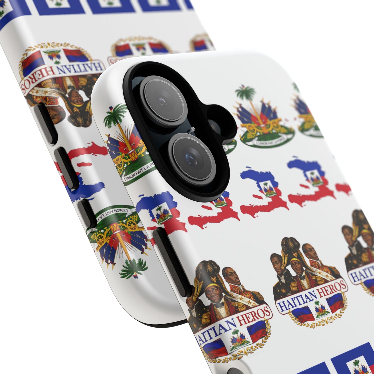Haitian Pride Tough Phone Case — Haitian Heroes Flag Pattern