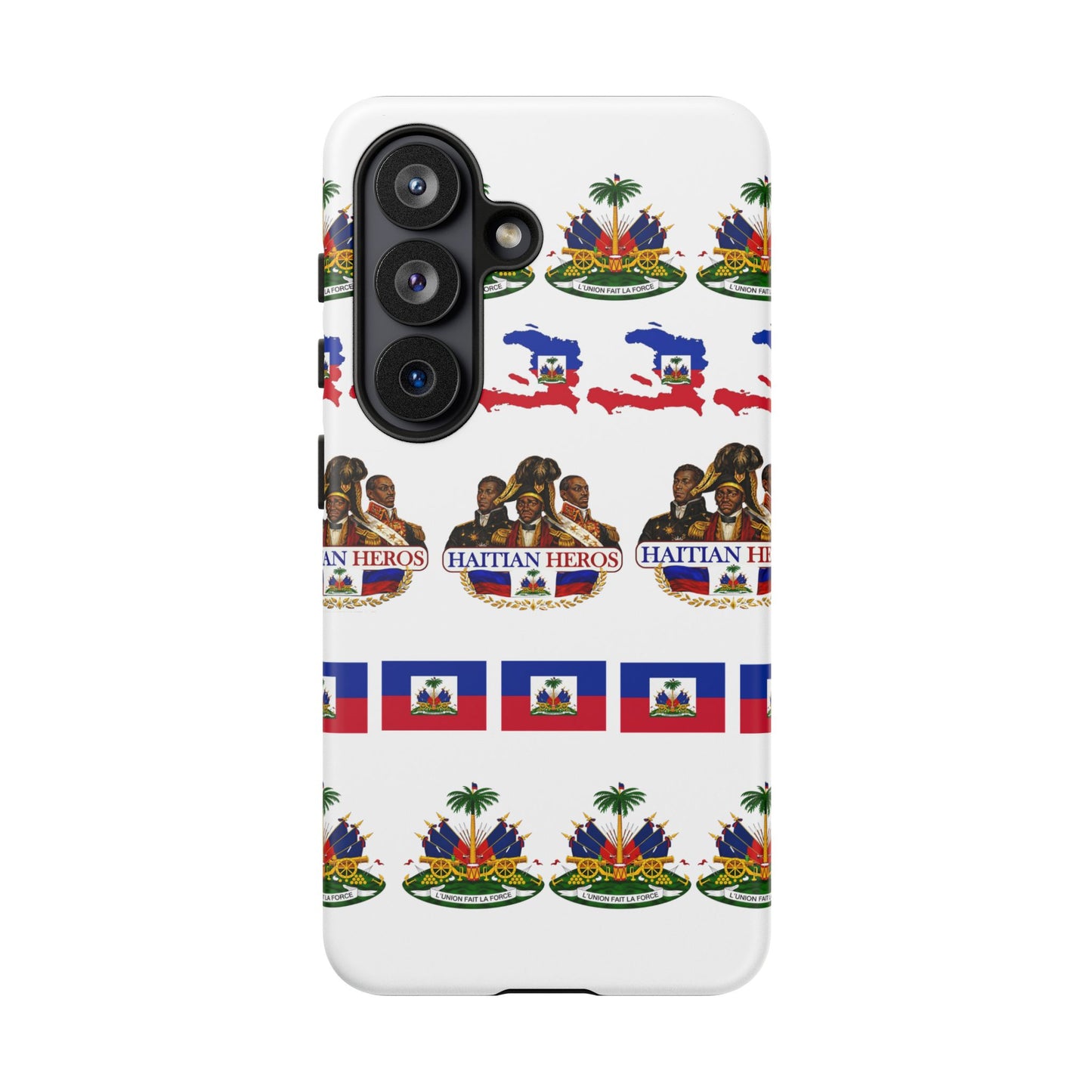 Haitian Pride Tough Phone Case — Haitian Heroes Flag Pattern