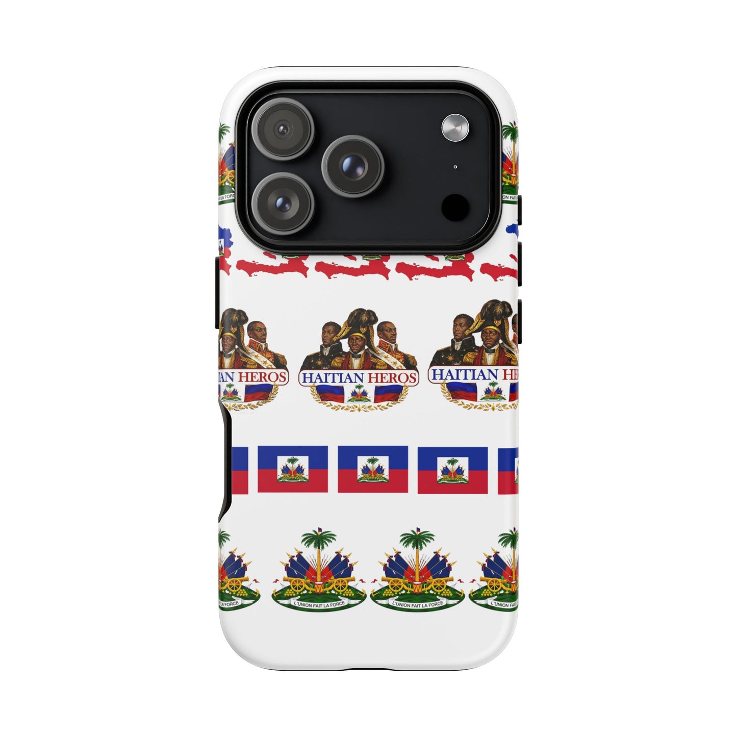 Haitian Pride Tough Phone Case — Haitian Heroes Flag Pattern