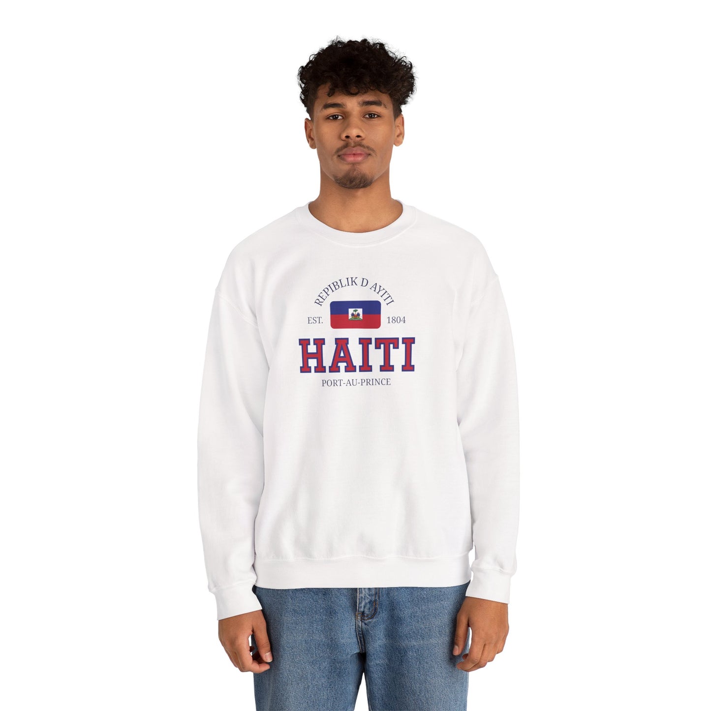 Haiti Flag Sweatshirt | Port-Au-Prince Crewneck
