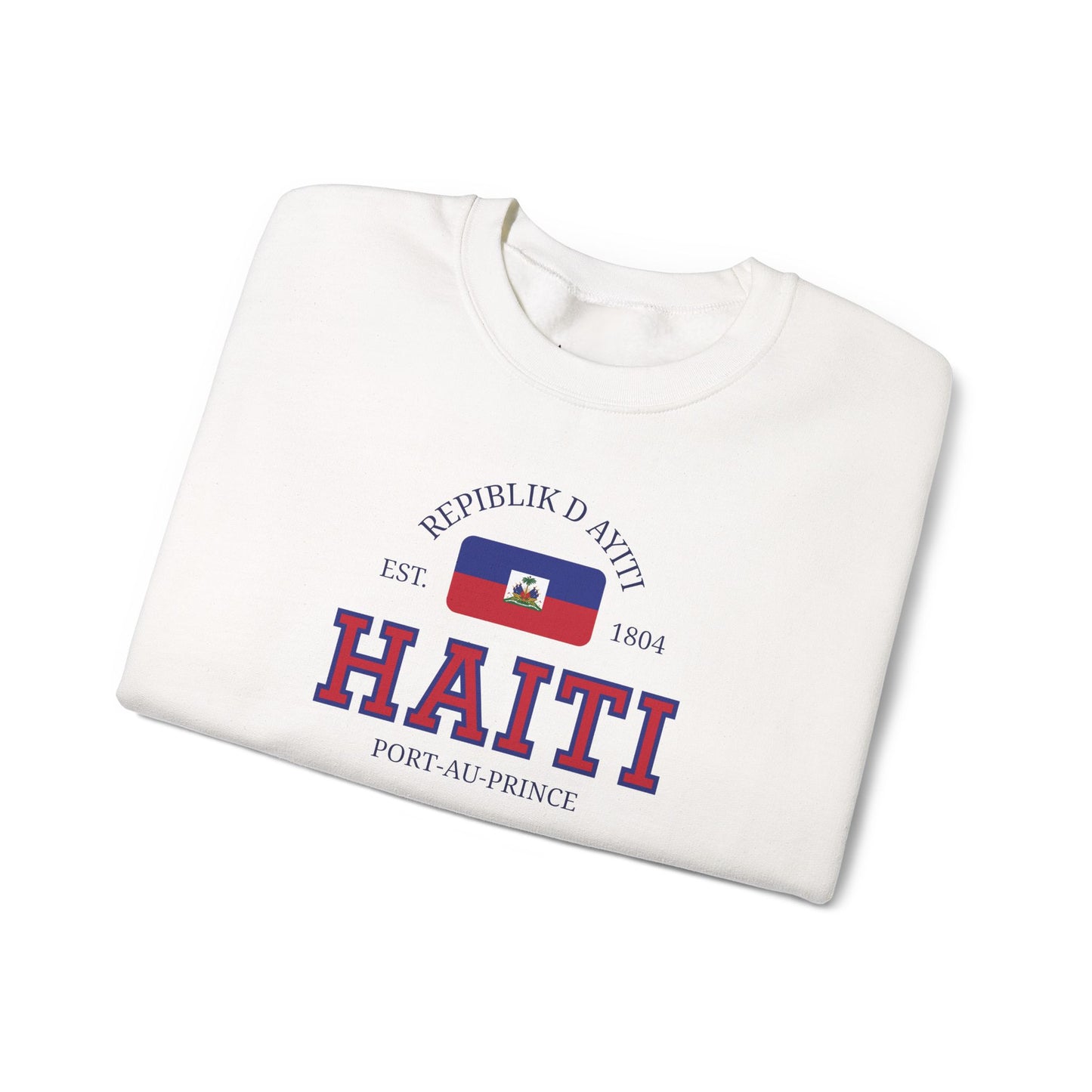 Haiti Flag Sweatshirt | Port-Au-Prince Crewneck