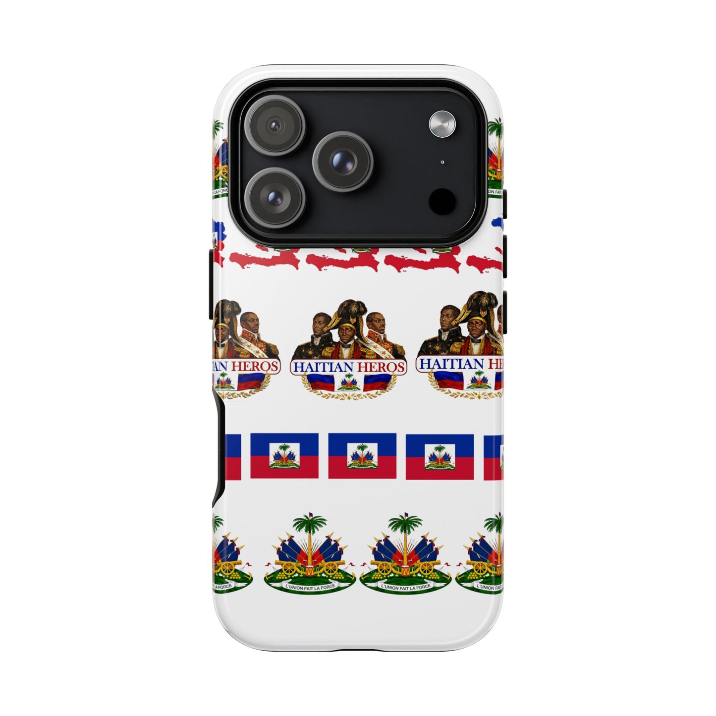 Haitian Pride Tough Phone Case — Haitian Heroes Flag Pattern
