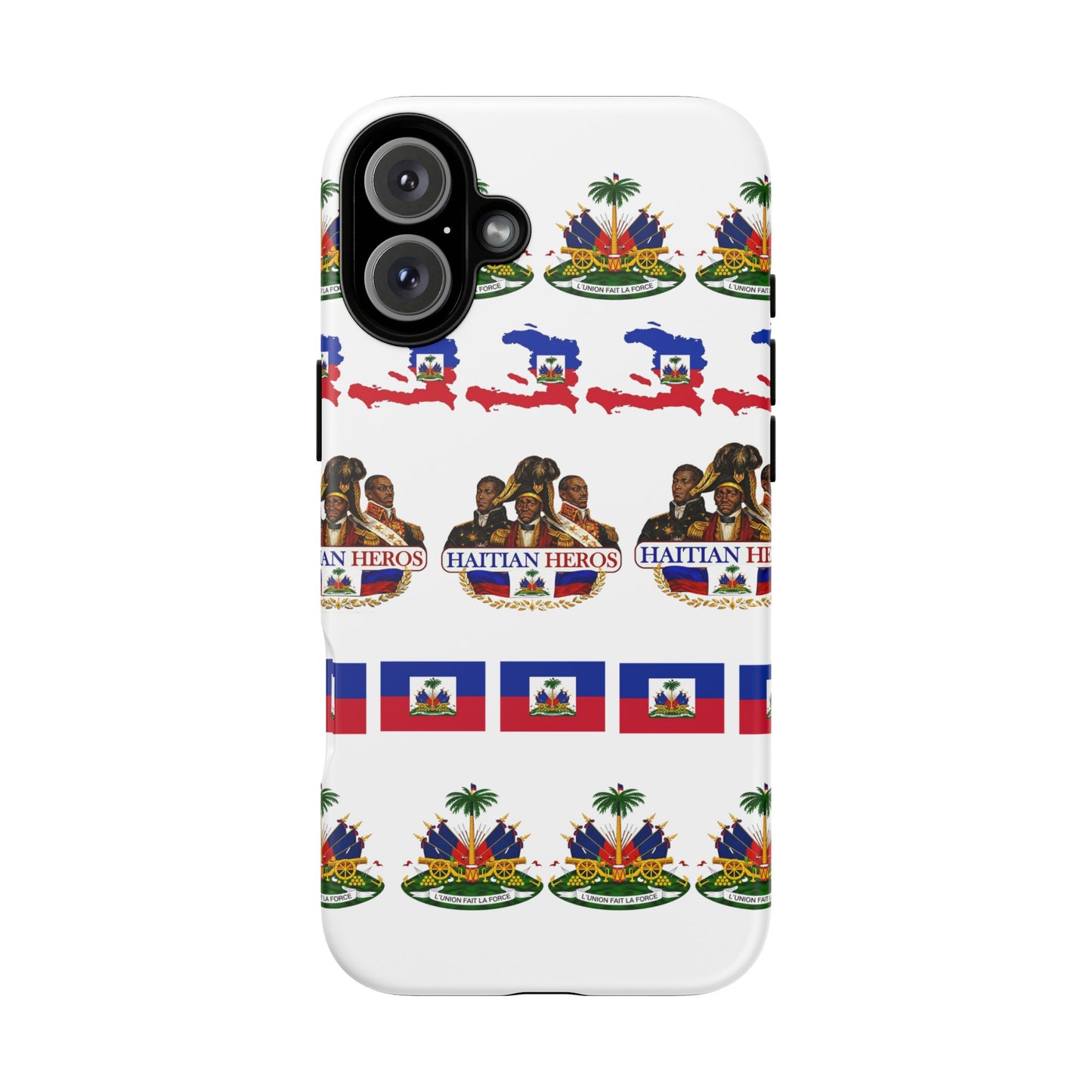 Haitian Pride Tough Phone Case — Haitian Heroes Flag Pattern