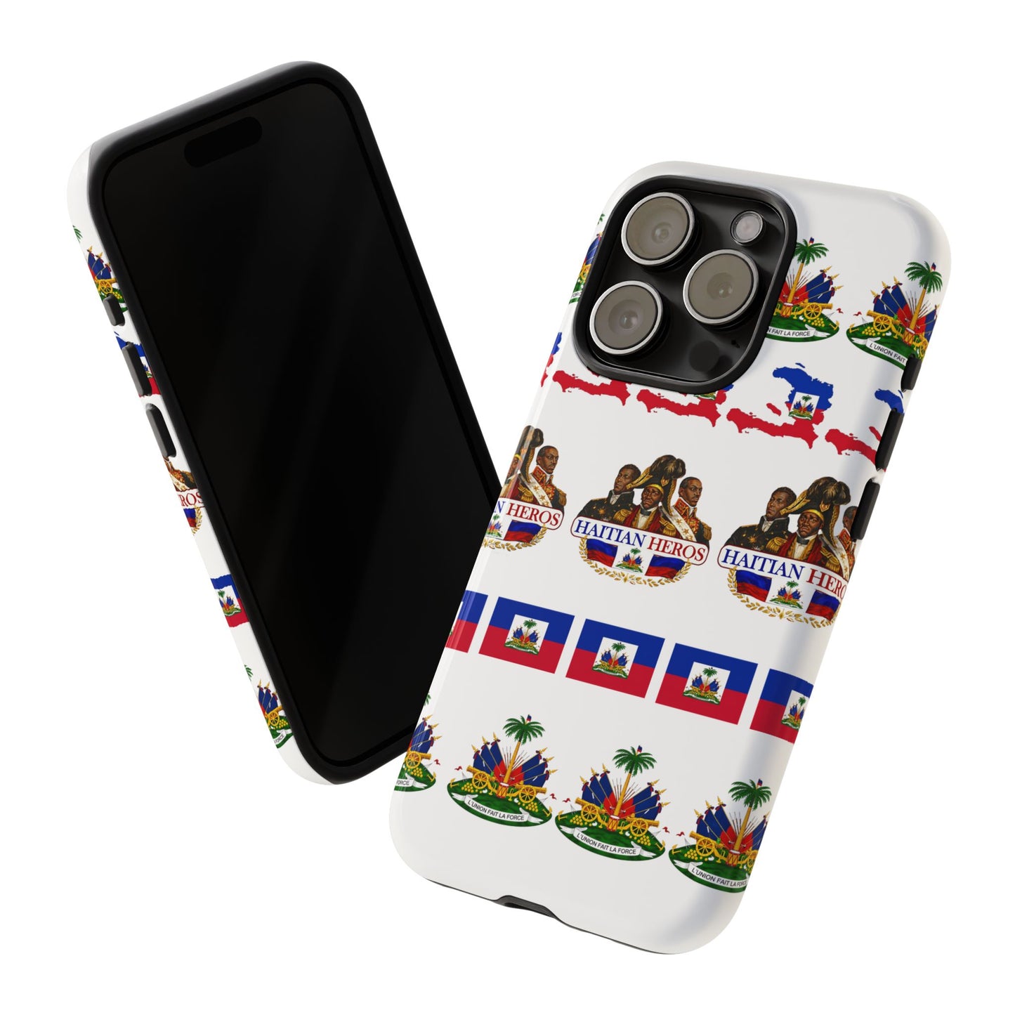 Haitian Pride Tough Phone Case — Haitian Heroes Flag Pattern