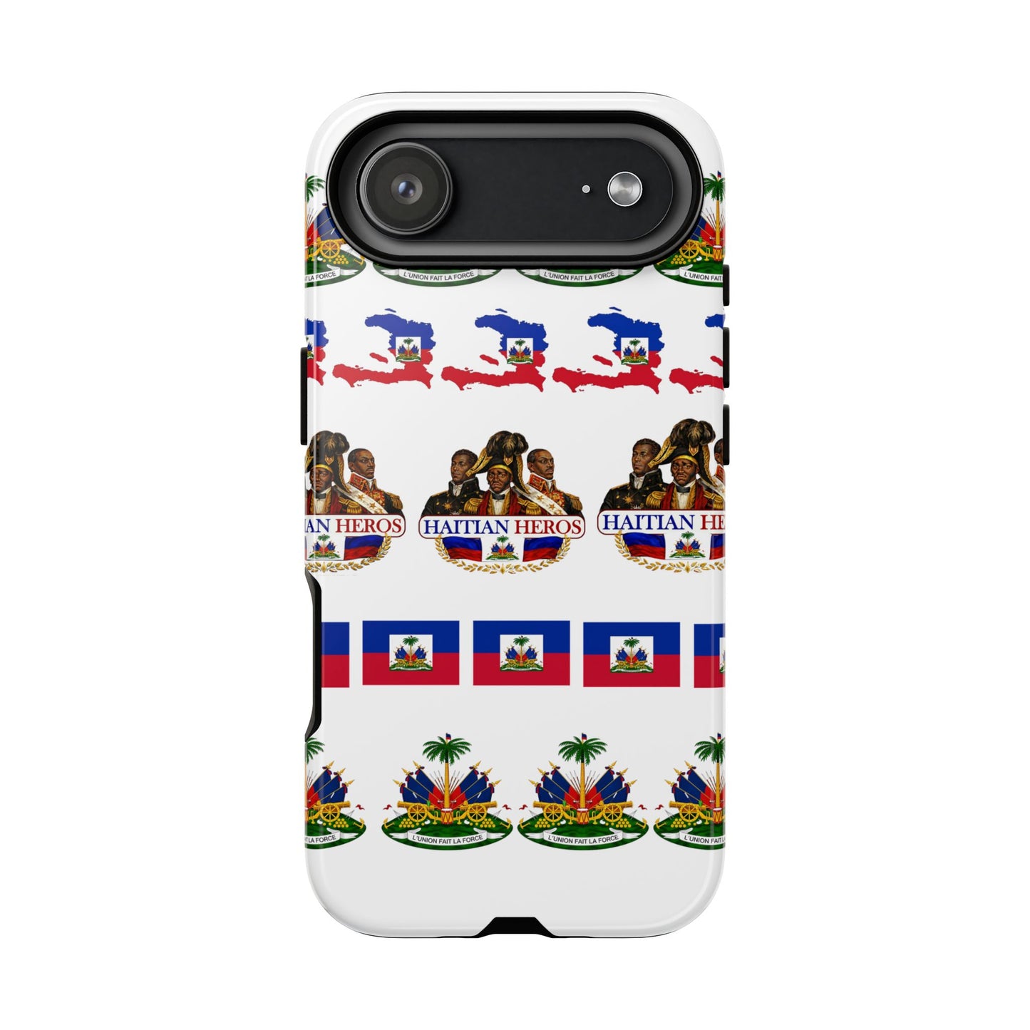 Haitian Pride Tough Phone Case — Haitian Heroes Flag Pattern