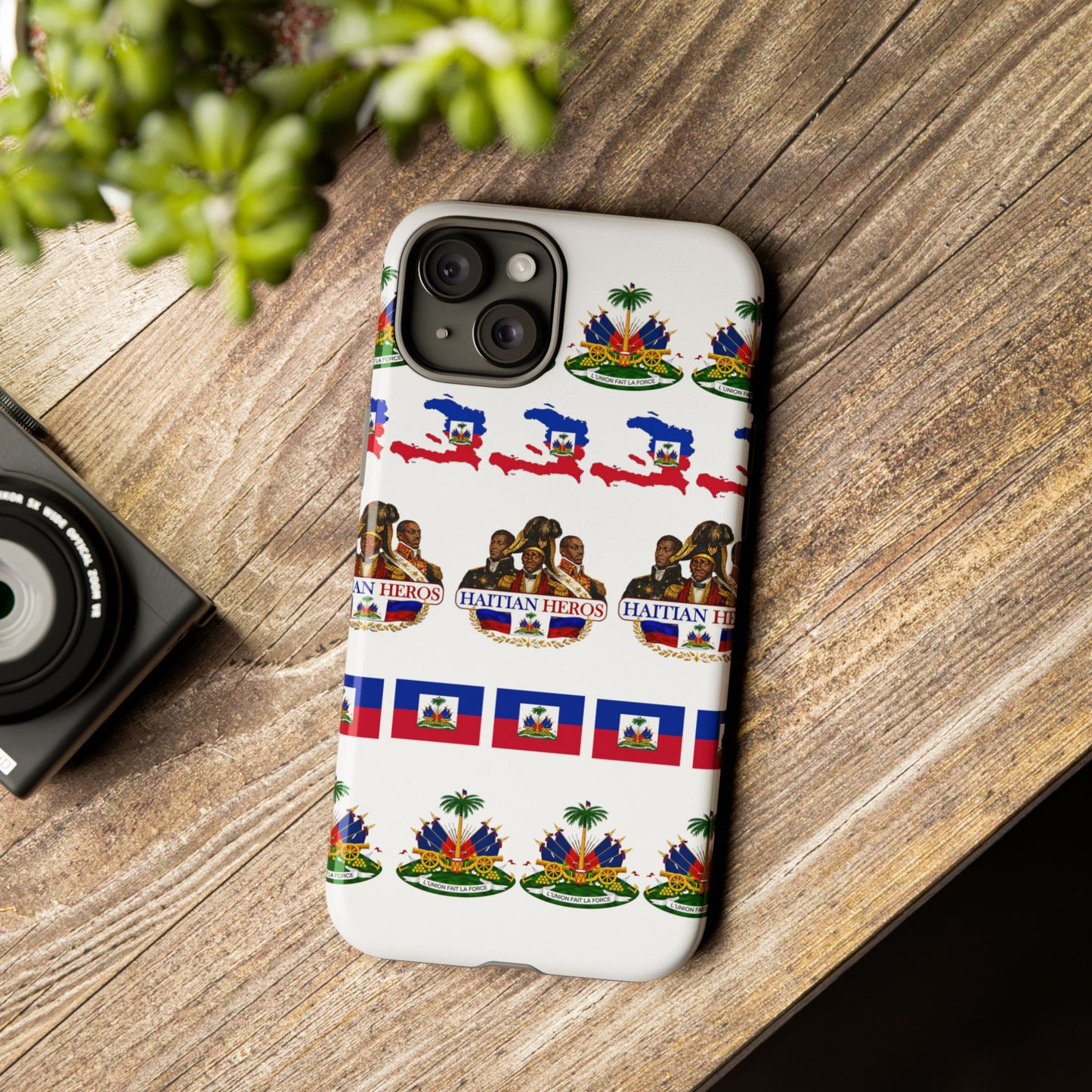 Haitian Pride Tough Phone Case — Haitian Heroes Flag Pattern