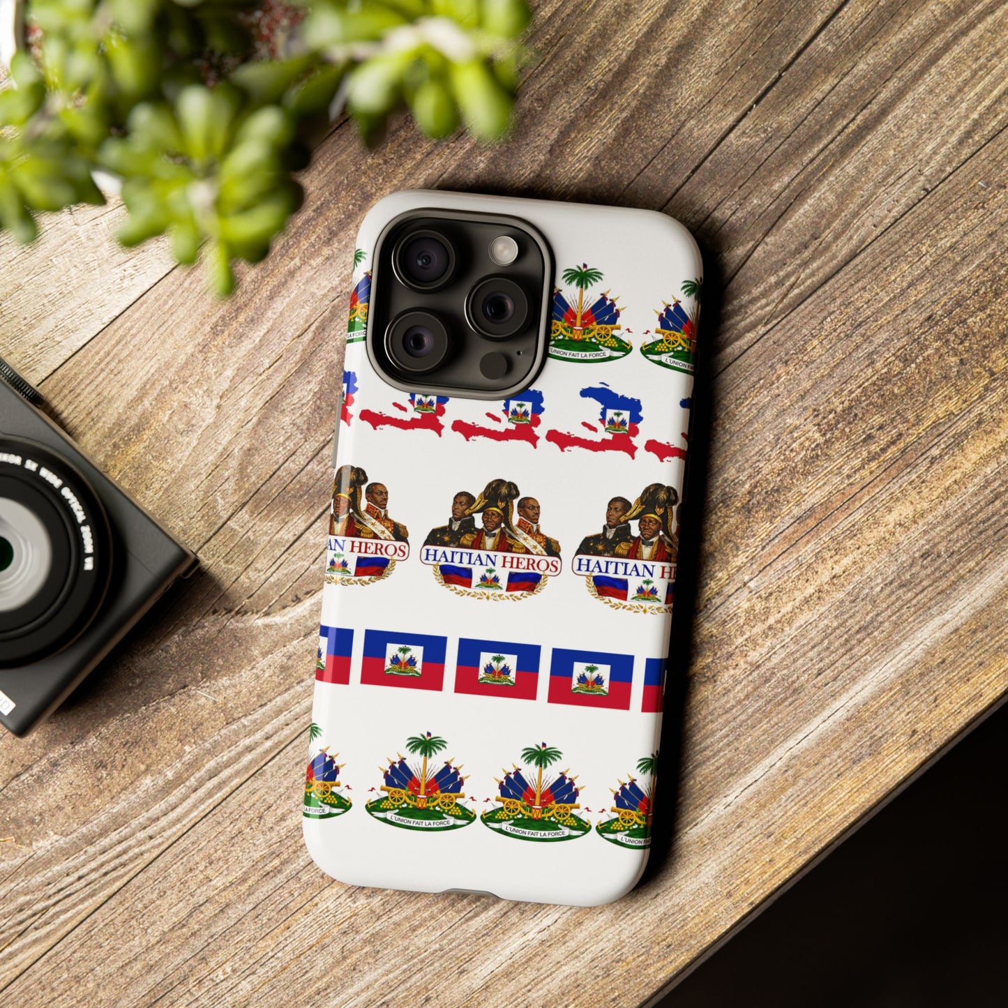 Haitian Pride Tough Phone Case — Haitian Heroes Flag Pattern