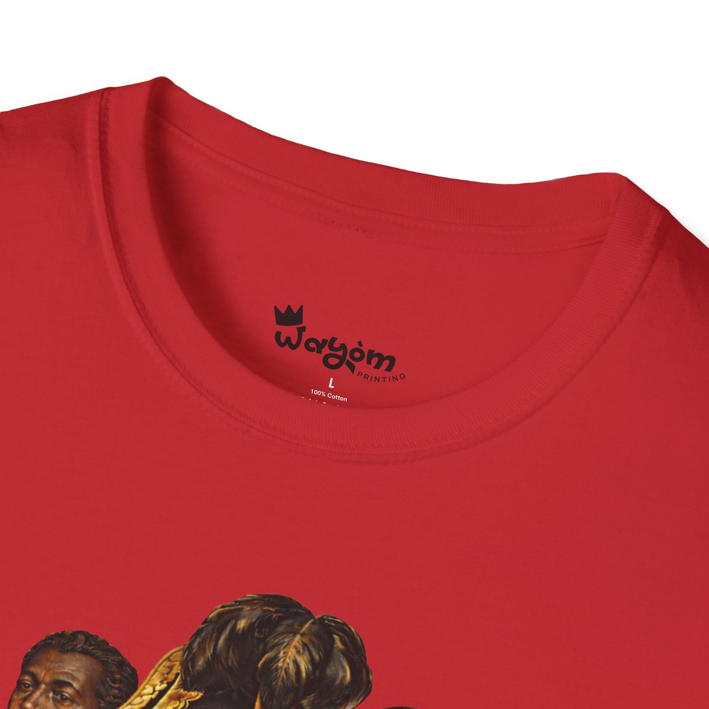 Haitian Heros T-Shirt — Haitian Coat of Arms Back & 'L'Union Fait La Force' Graphic