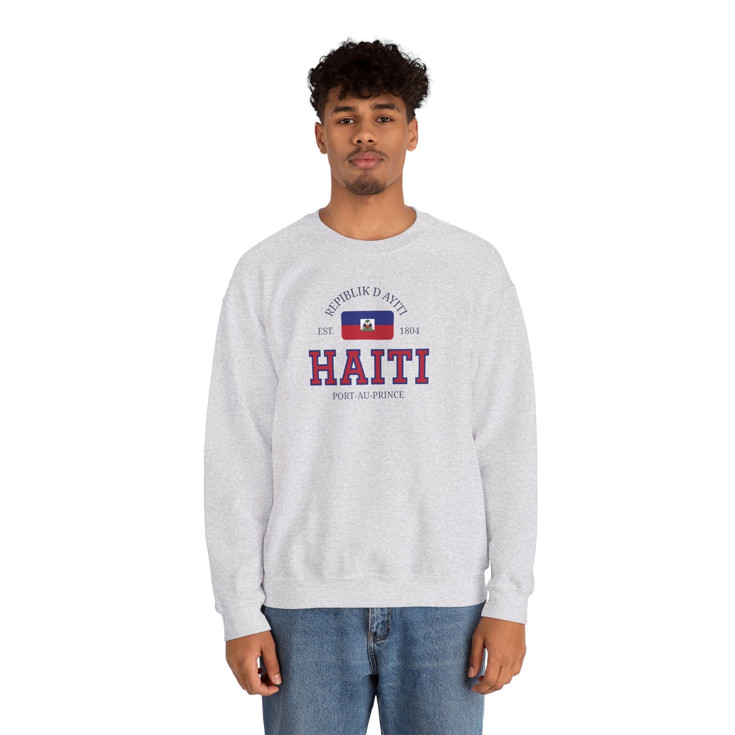 Haiti Flag Sweatshirt | Port-Au-Prince Crewneck