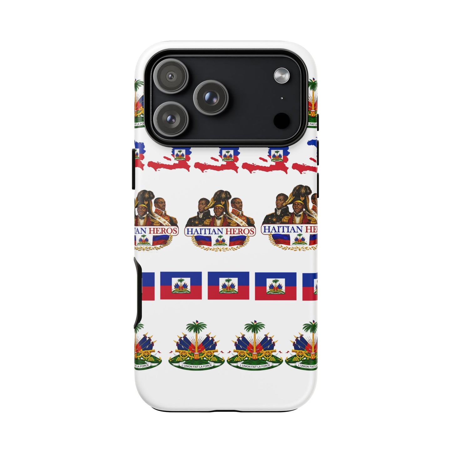 Haitian Pride Tough Phone Case — Haitian Heroes Flag Pattern