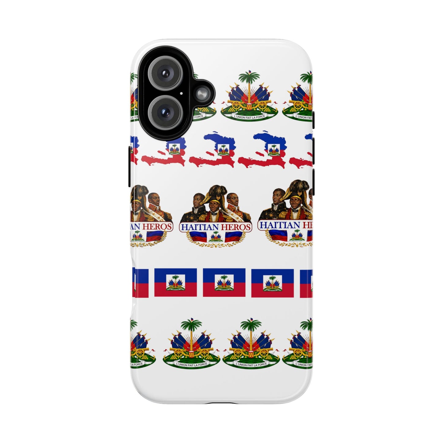 Haitian Pride Tough Phone Case — Haitian Heroes Flag Pattern