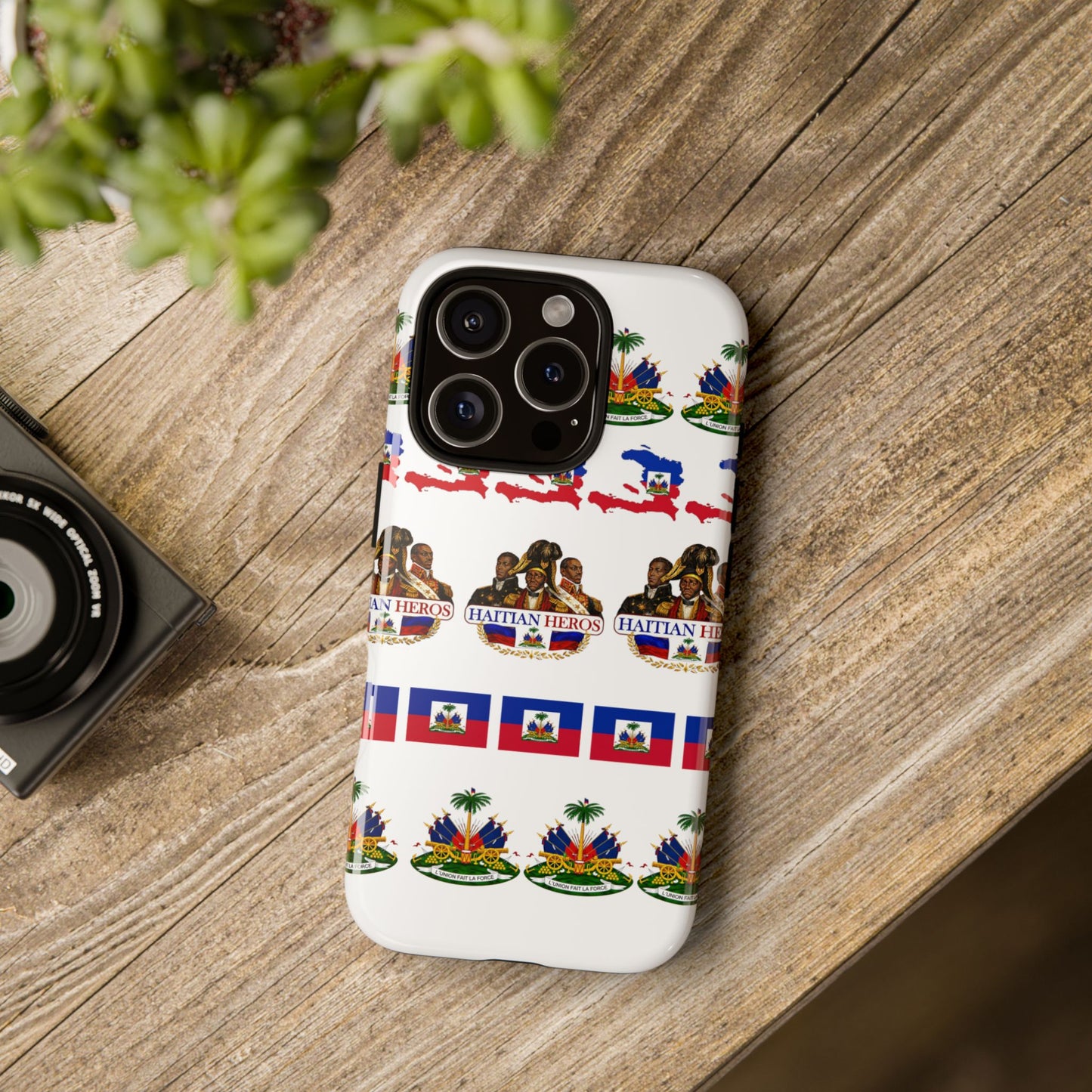 Haitian Pride Tough Phone Case — Haitian Heroes Flag Pattern