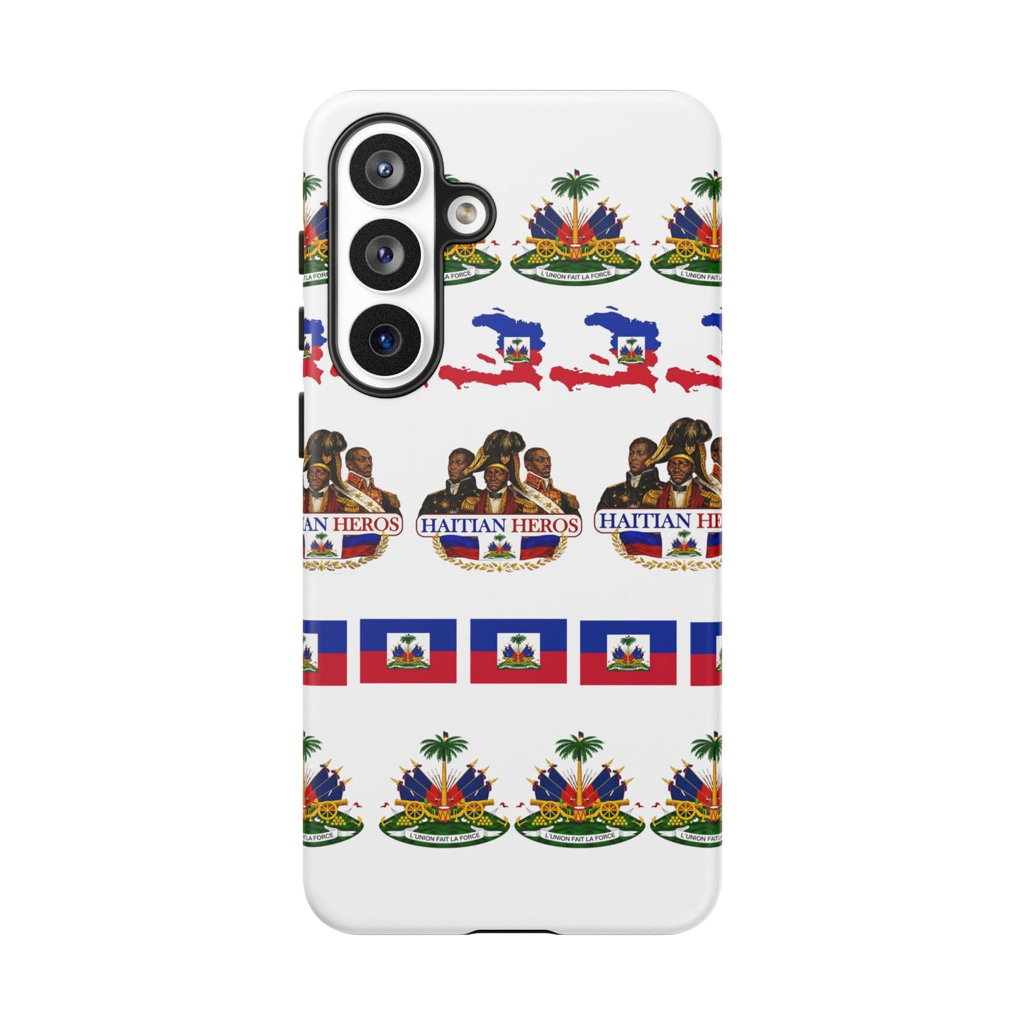 Haitian Pride Tough Phone Case — Haitian Heroes Flag Pattern