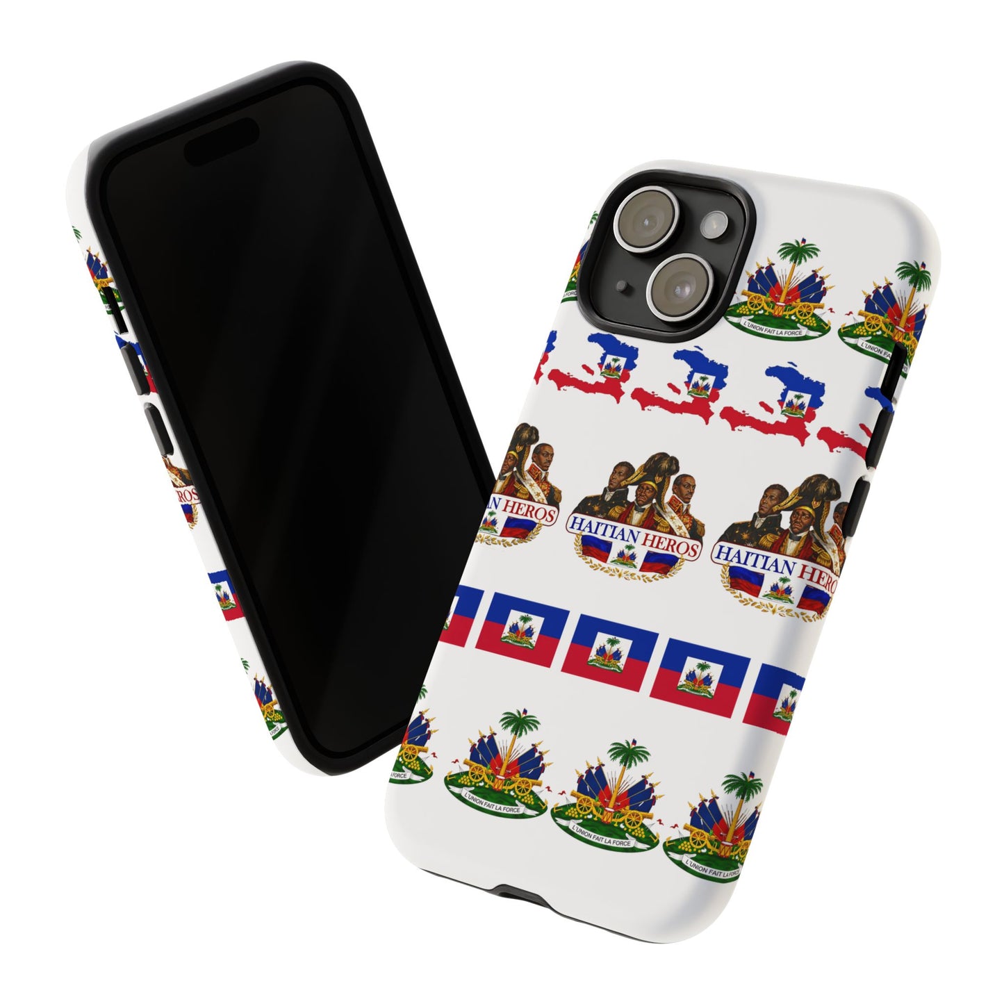 Haitian Pride Tough Phone Case — Haitian Heroes Flag Pattern