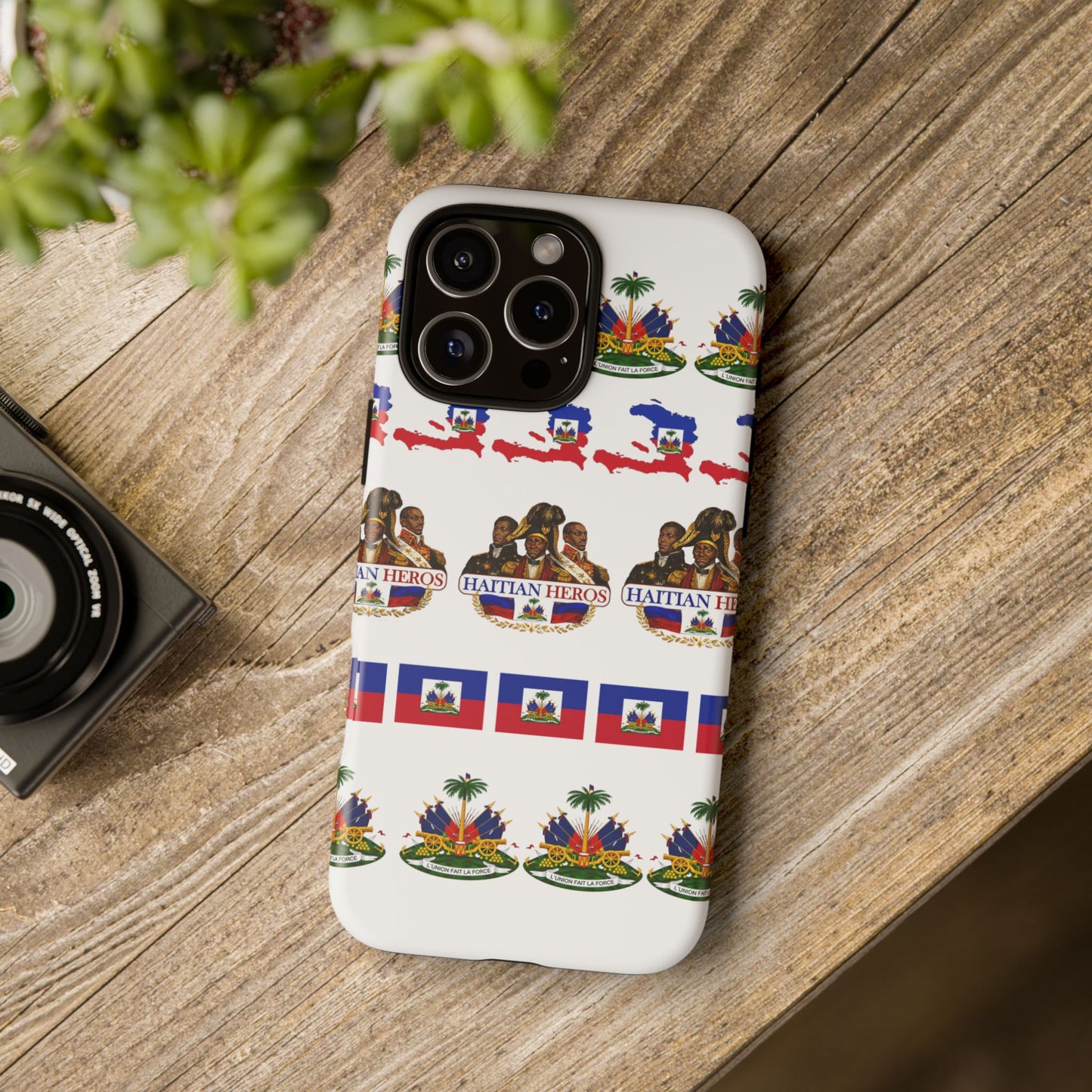 Haitian Pride Tough Phone Case — Haitian Heroes Flag Pattern