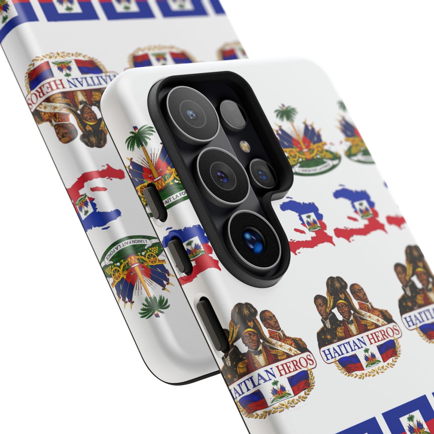 Haitian Pride Tough Phone Case — Haitian Heroes Flag Pattern