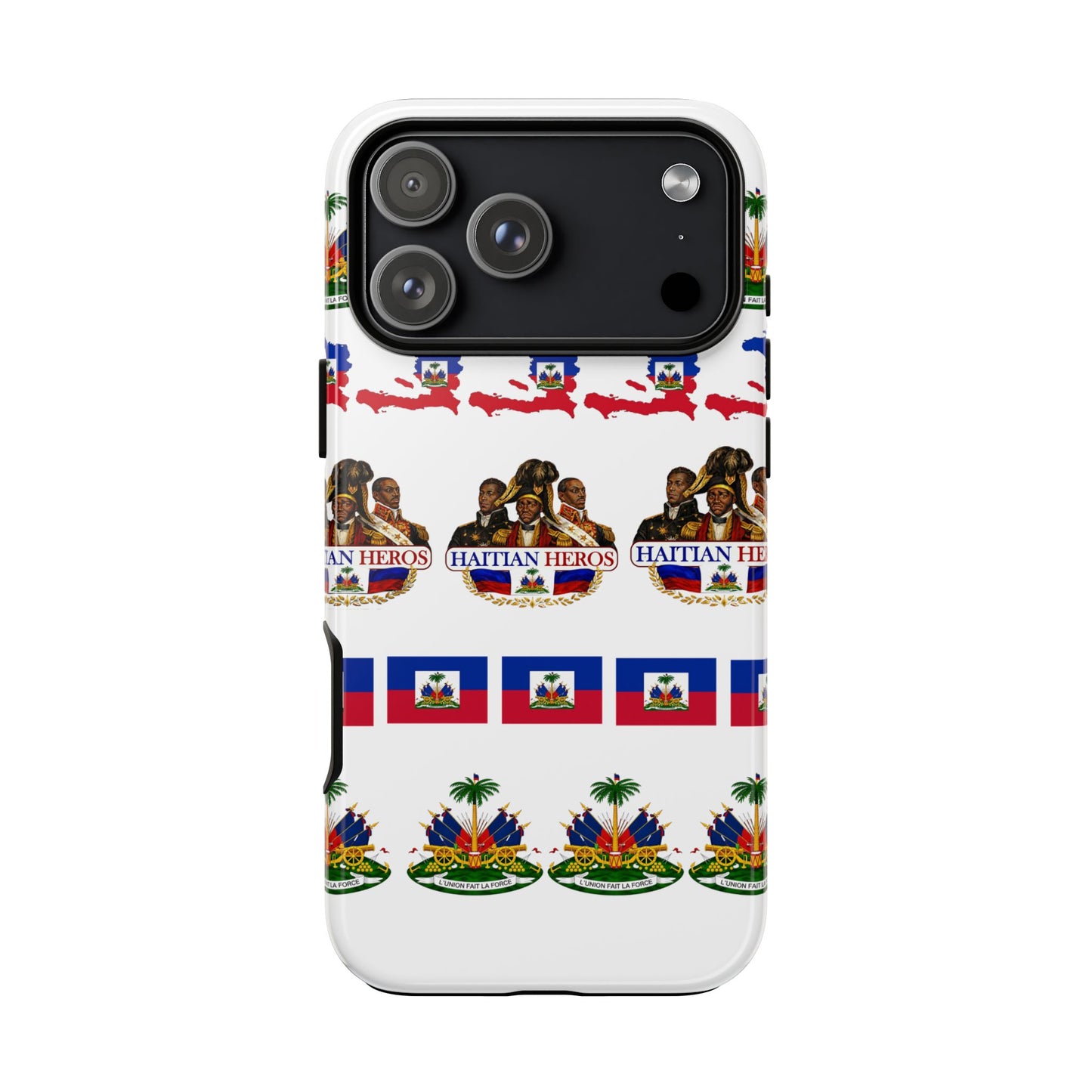 Haitian Pride Tough Phone Case — Haitian Heroes Flag Pattern