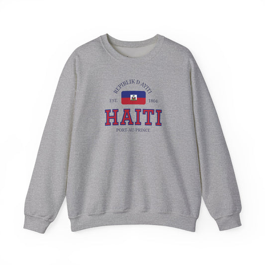 Haiti Flag Sweatshirt | Port-Au-Prince Crewneck