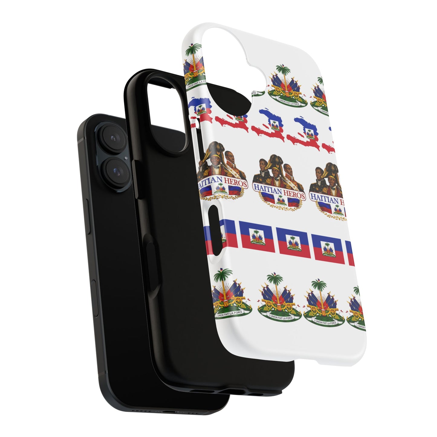 Haitian Pride Tough Phone Case — Haitian Heroes Flag Pattern