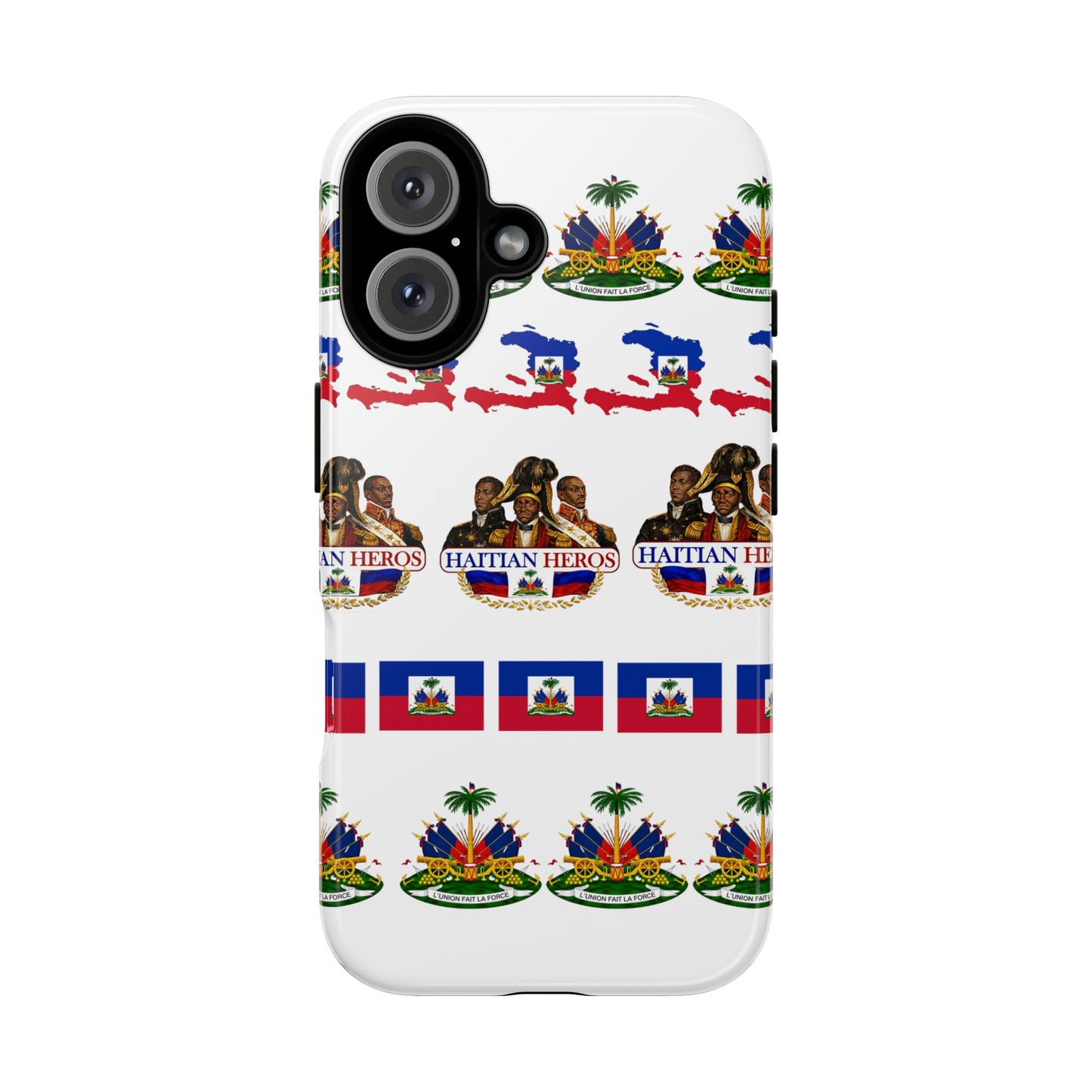 Haitian Pride Tough Phone Case — Haitian Heroes Flag Pattern