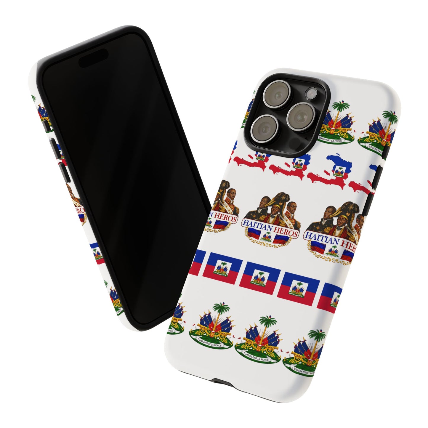 Haitian Pride Tough Phone Case — Haitian Heroes Flag Pattern