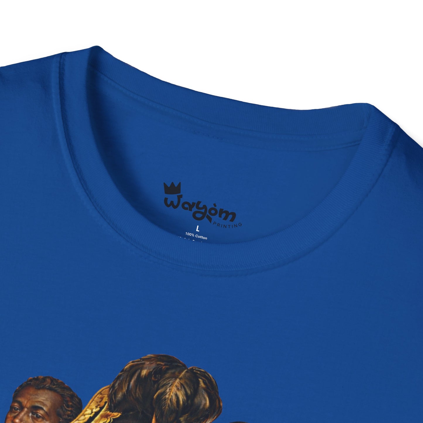Haitian Heros T-Shirt — Haitian Coat of Arms Back & 'L'Union Fait La Force' Graphic
