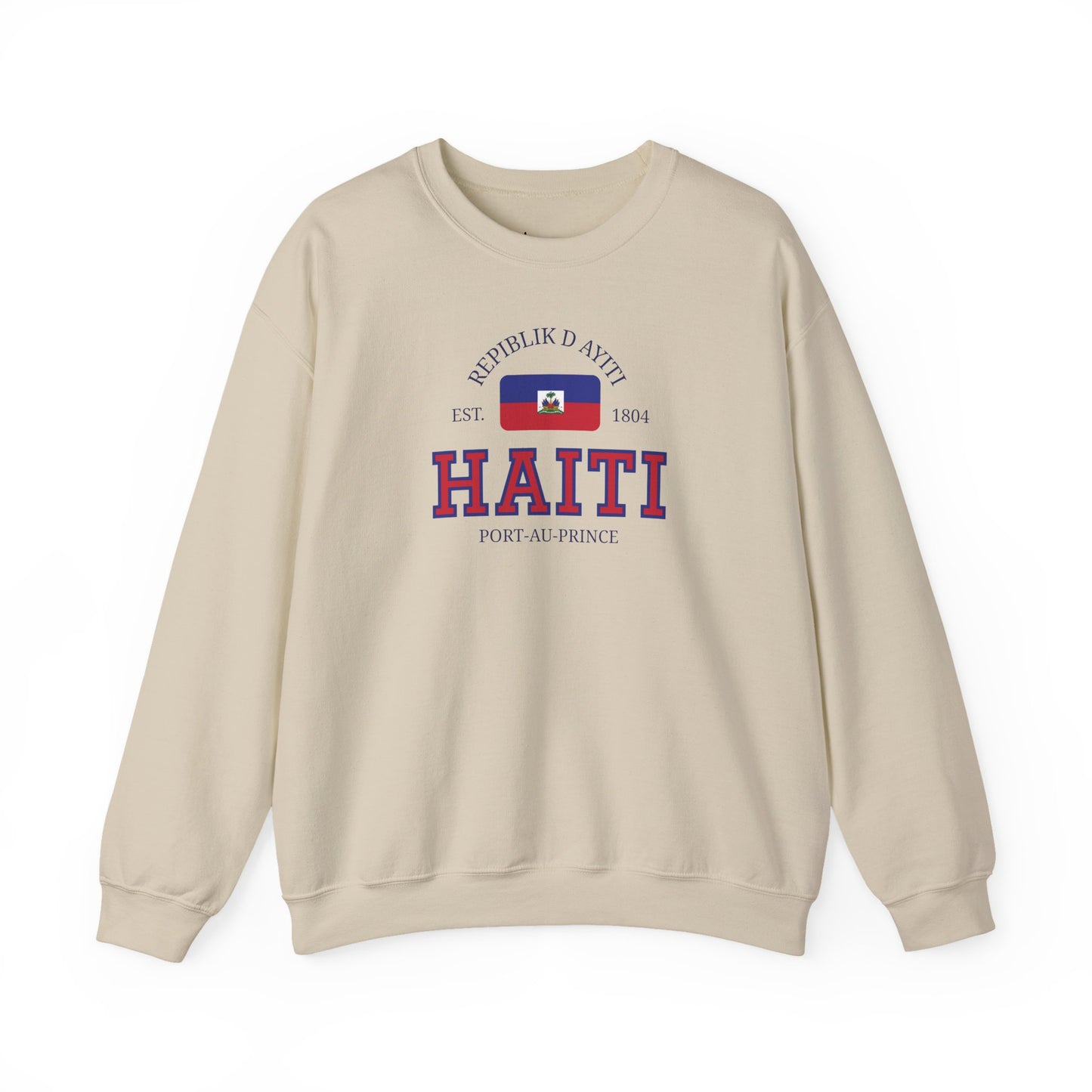 Haiti Flag Sweatshirt | Port-Au-Prince Crewneck